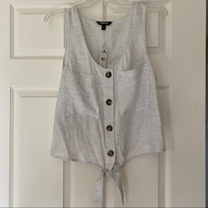 NWT Express Linen Tie Tank